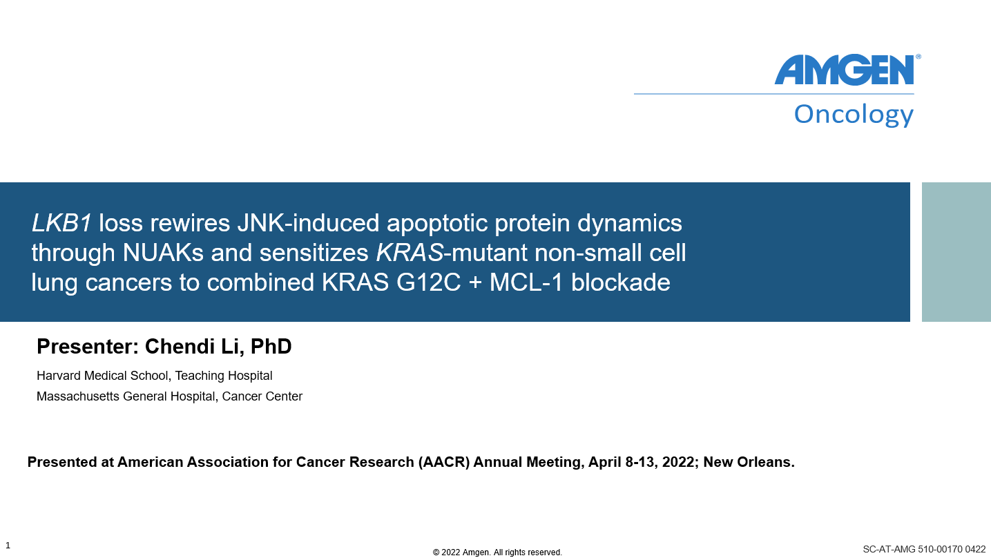 AACR 2022 KRASG12C co mutation